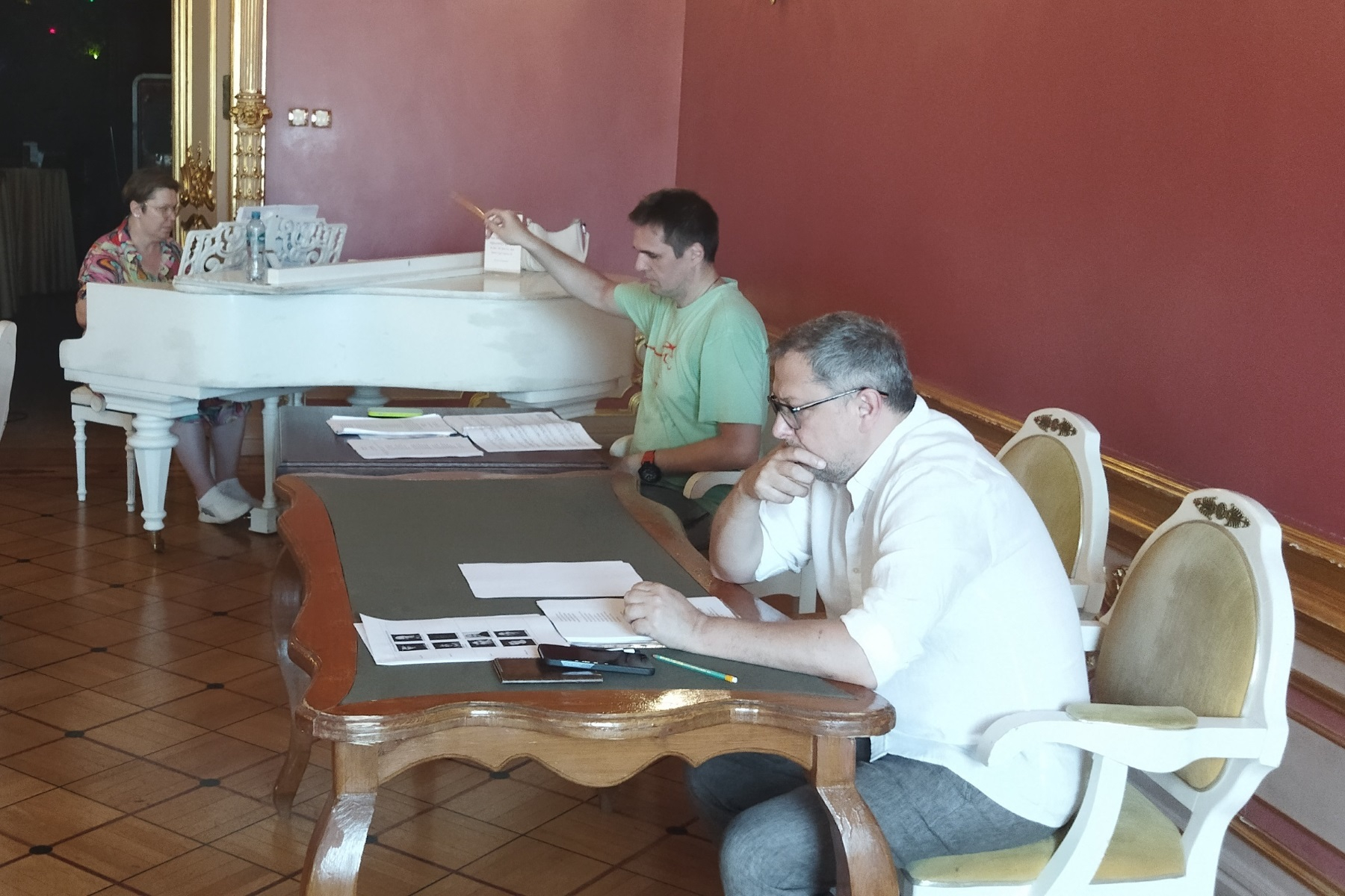 Репетиция спектакля "Биндюжник и Король"